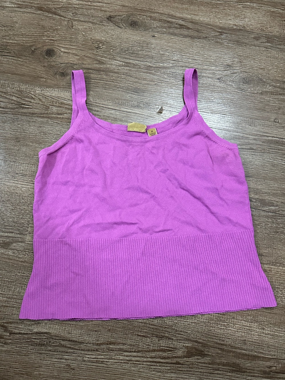 Women’s Purple Ribbed Tank Top